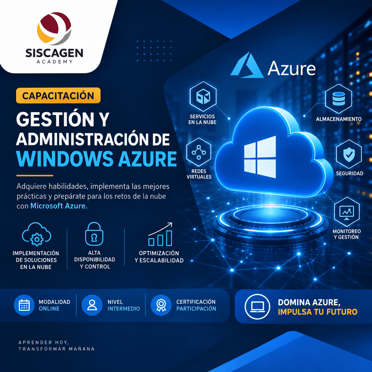 Capacitación Gestión y Administración de Windows Azure