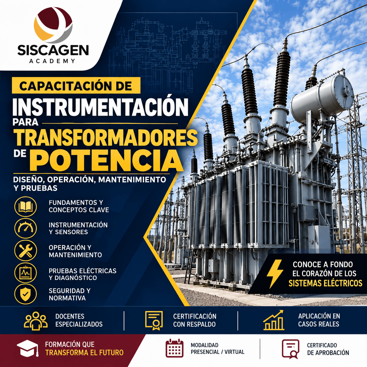 Capacitación de Instrumentación para Transformadores de Potencia